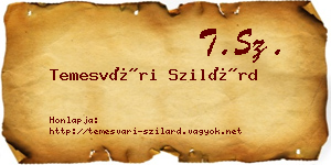Temesvári Szilárd névjegykártya